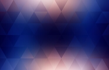 Obraz premium Triangles macro blue red polished geometric background designer abstract illustration.