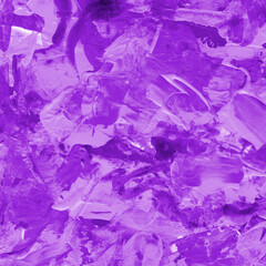 Modern contemporary acrylic background. Violet texture made with a palette knife. Abstract painting on paper. Mess on the canvas.