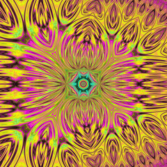 Abstract colorful fractal graphic 