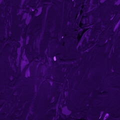 Modern contemporary acrylic background. Violet texture made with a palette knife. Abstract painting on paper. Mess on the canvas.