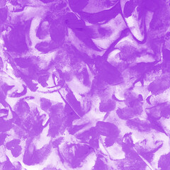 Modern contemporary acrylic background. Violet texture made with a palette knife. Abstract painting on paper. Mess on the canvas.