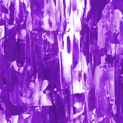 Modern contemporary acrylic background. Violet texture made with a palette knife. Abstract painting on paper. Mess on the canvas.
