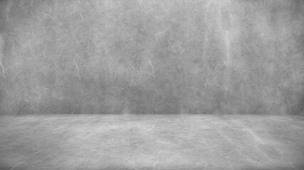 Concrete wall white color for background. Old grunge textures with scratches and cracks. White painted cement wall texture.