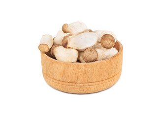Eringi mushrooms in a bowl