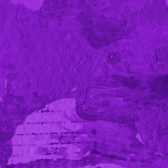 Modern contemporary acrylic background. Violet texture made with a palette knife. Abstract painting on paper. Mess on the canvas.