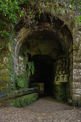 Obraz premium Entrance to a dark tunnel