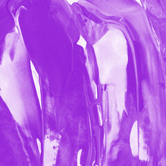 Modern contemporary acrylic background. Violet texture made with a palette knife. Abstract painting on paper. Mess on the canvas.