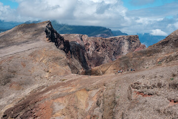 Arid mountains next to the sea