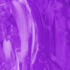 Modern contemporary acrylic background. Violet texture made with a palette knife. Abstract painting on paper. Mess on the canvas.