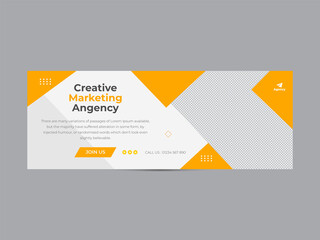 Social media covers web template Corporate and creative design Facebook covers