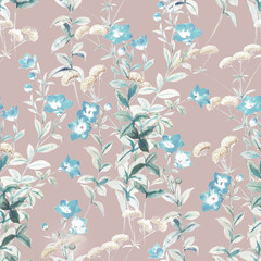 Watercolor illustration, suitable for fabric, greeting card, wallpaper, packaging