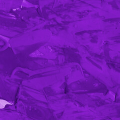 Modern contemporary acrylic background. Violet texture made with a palette knife. Abstract painting on paper. Mess on the canvas.