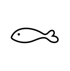fish icon eat vector sea