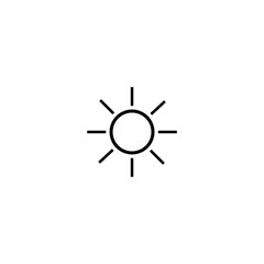 line sun Icon vector summer