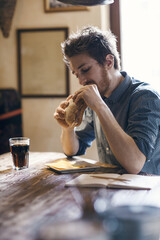 Tasty sandwich for lunch