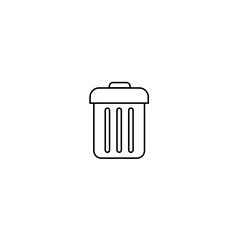 trash can remove icon vector