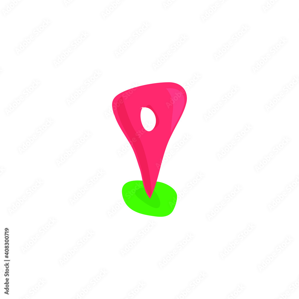 Poster flat, isolated and trendy style maps logos. maps logo background for your website design logo, app, 