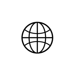 Internet world vector icon www