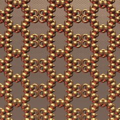 abstract patterns of gold and silver.