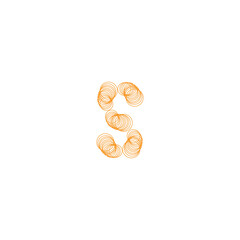 letter s logo vector illustration bracelet  design
