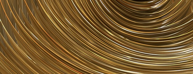 luxus gold background dynamic flow wave 3d