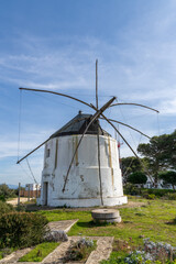 the San Jose windmills in historic Vejer de la Frontera in Andalusia