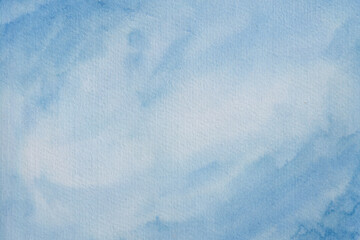 Fototapeta premium Soft blue abstract watercolor background