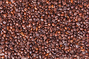 frische Kaffeebohnen als Hintergrund