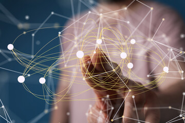 internet net and data digital concept.