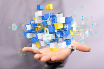 Ui of Cloud Computing Technology Internet Storage Network Concept