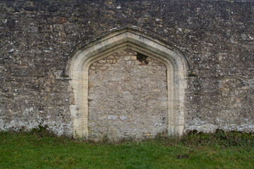 Detail of old English ruin