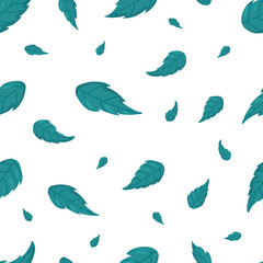 Leaves pattern. Seamless. Clothes print. Wrapping paper