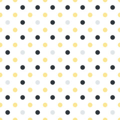 This is a seamless pattern of polka dots on a white background.