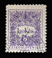 Stamp printed in Czechoslovakia shows Numbers Value, Postage Due Stamps series, circa 1955