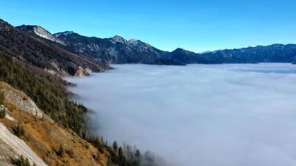 Drohenaufnahme Berge