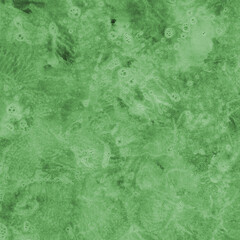 Green ink and watercolor texture on white paper background. Paint leaks and decalcomania effects. Hand-painted gouache abstract image. Mess on the canvas.