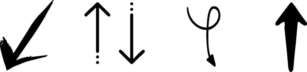 arrow icon isolated on white background