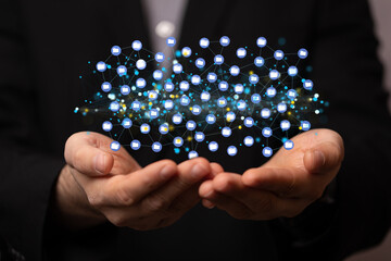 data network 3d digital info
