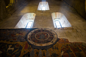 Svetitshkoveli cathedral and church view, old famous architecture in Mtskheta, Georgia