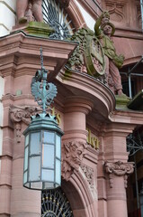 Obraz premium Old buildings in the financial district of Frankfurt