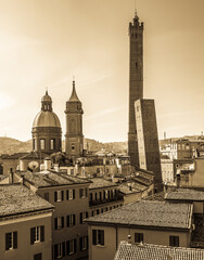 Fototapeta premium famous old town of Bologna in italy