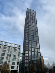 Fototapeta na wymiar Modern buildings in Manchester City centre.