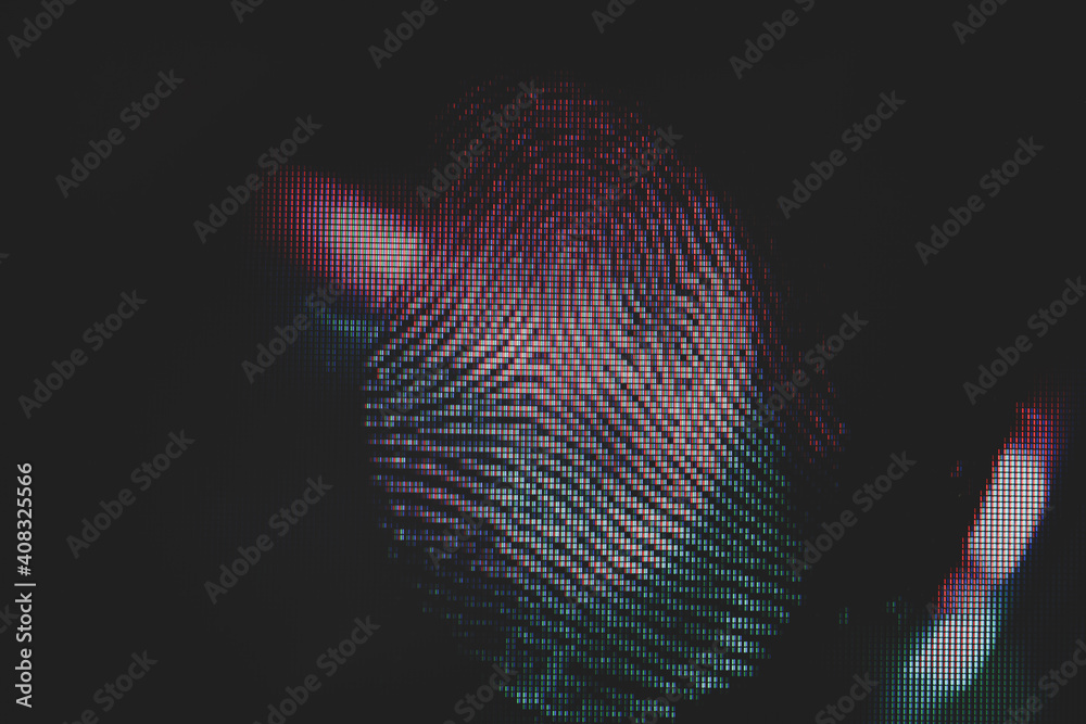 Fototapete Close up beautiful abstract fingerprint on background texture for design. Macro photography view..