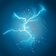 Lightning flash light thunder sparks on a transparent background.
Fire and ice fractal lightning,...