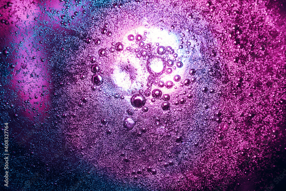 Poster beautiful abstract surreal drops light pastel dark magic drop. background pattern for design. macro 