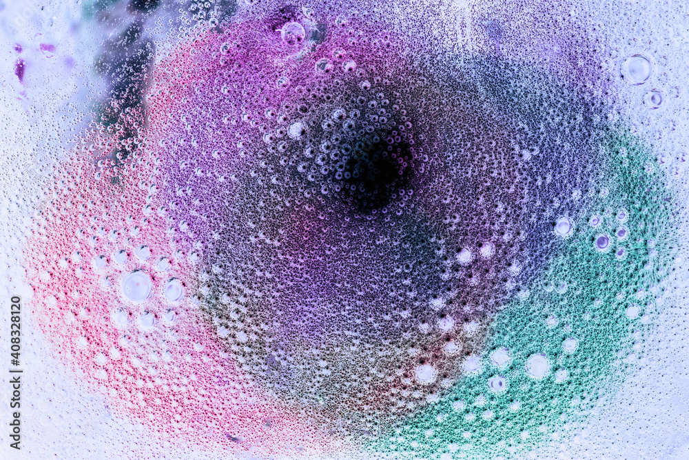 Poster beautiful abstract surreal drops light pastel swirl magic . background pattern for design. macro pho