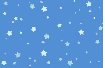 Fototapeta na wymiar Christmas abstract background. Festive winter background made of stars and doodles. Transparent white background.
