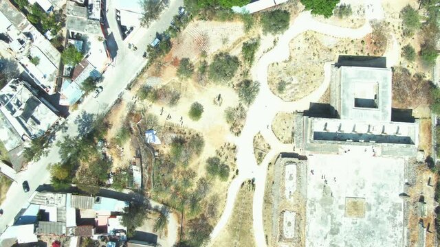 Mitla Oaxaca Mexico, Aerial View Drone 2