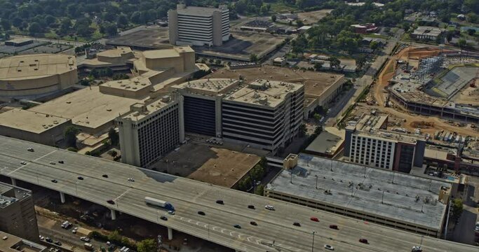 Birmingham Alabama Aerial v5 birdseye view of convention complex in Druid Hills - Shot on DJI Inspire 2, X7, 6k - August 2020