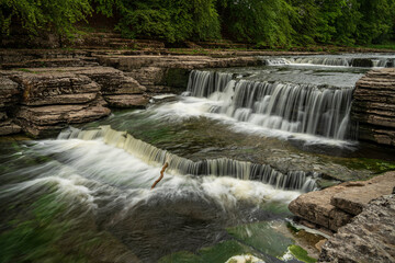 The Lower Falls of the Aysgarth Falls, North Yorkshire, England, UK